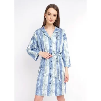 CLEVER Платье  женское LDR11-920/1 св.гол/джинс. 50