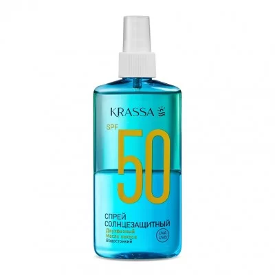KRASSA Спрей Двухфазный Солнцезащитный SPF 50, 150 мл