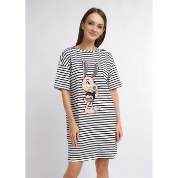 CLEVER Платье  женское  LDR23-992 молочный/черный 50 (XL)