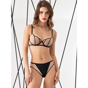 MIOOCCHI  Трусы ж. 8292 Nudo/Nero 4 (48)