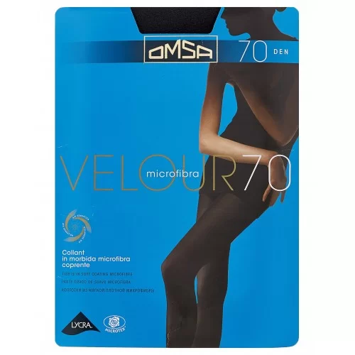 Колготки женские  70  OMSA  Velour  grafite 4