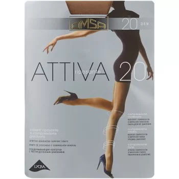 Колготки женские Omsa Attiva, 20 den, размер 6-XXL, daino (бежевый)
